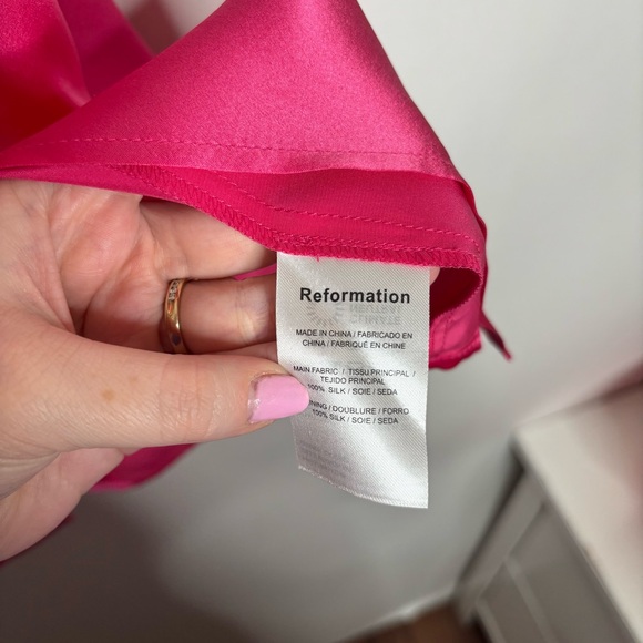 Reformation Marguerite Silk Dress in size 4 - Picture 10 of 11